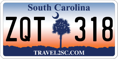 SC license plate ZQT318