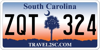 SC license plate ZQT324