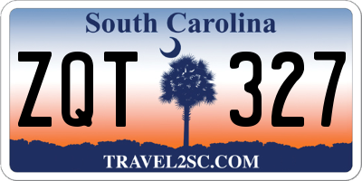 SC license plate ZQT327