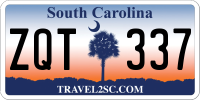 SC license plate ZQT337