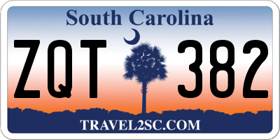 SC license plate ZQT382