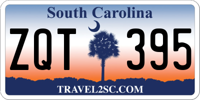 SC license plate ZQT395