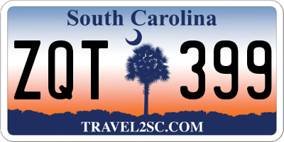 SC license plate ZQT399