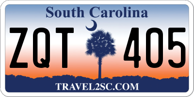 SC license plate ZQT405