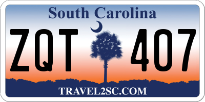 SC license plate ZQT407