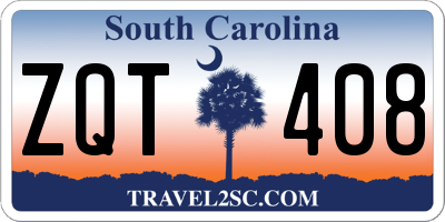 SC license plate ZQT408