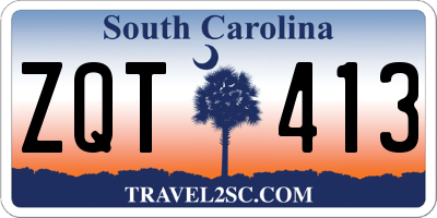 SC license plate ZQT413