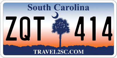 SC license plate ZQT414
