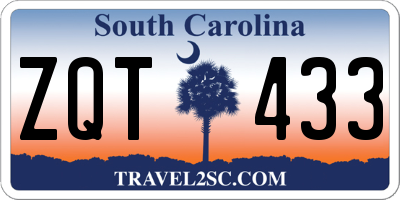 SC license plate ZQT433