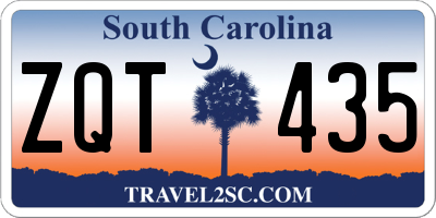 SC license plate ZQT435