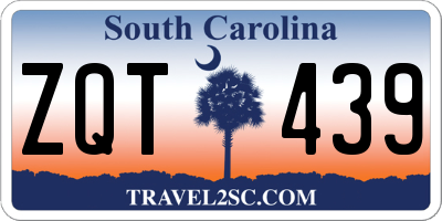 SC license plate ZQT439