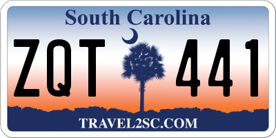 SC license plate ZQT441