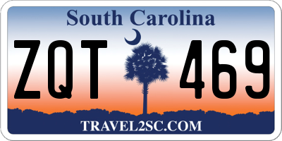 SC license plate ZQT469