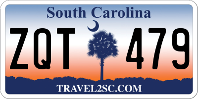 SC license plate ZQT479
