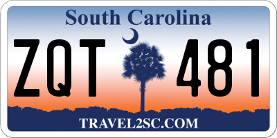 SC license plate ZQT481