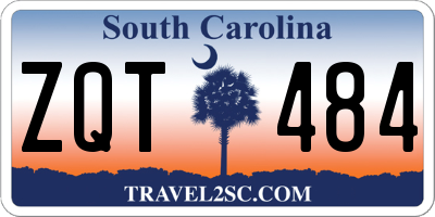 SC license plate ZQT484
