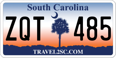 SC license plate ZQT485