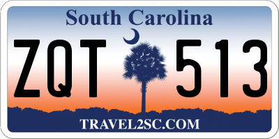 SC license plate ZQT513