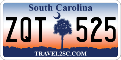 SC license plate ZQT525