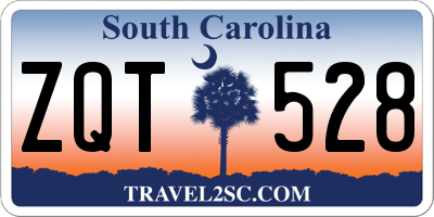 SC license plate ZQT528
