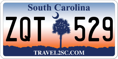SC license plate ZQT529