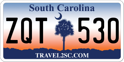 SC license plate ZQT530