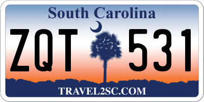 SC license plate ZQT531