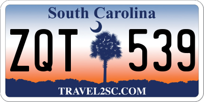 SC license plate ZQT539