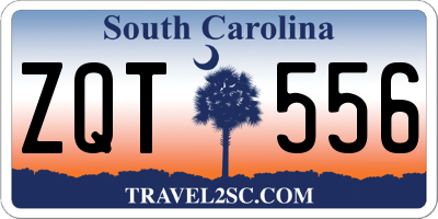 SC license plate ZQT556
