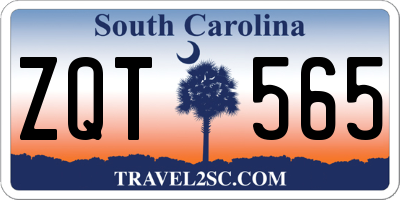 SC license plate ZQT565