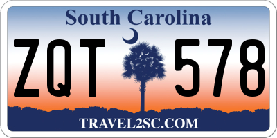 SC license plate ZQT578