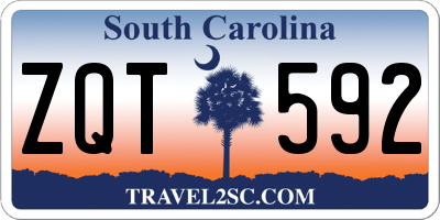 SC license plate ZQT592