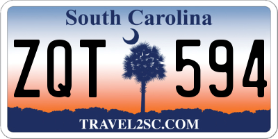 SC license plate ZQT594