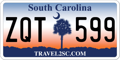 SC license plate ZQT599