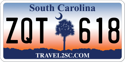 SC license plate ZQT618
