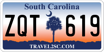 SC license plate ZQT619