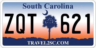 SC license plate ZQT621