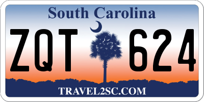 SC license plate ZQT624