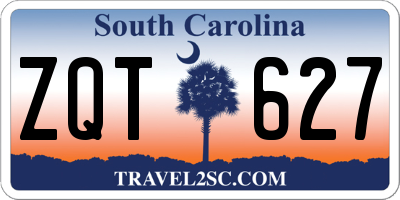 SC license plate ZQT627