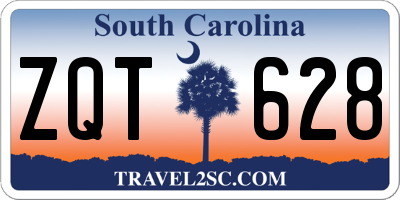 SC license plate ZQT628