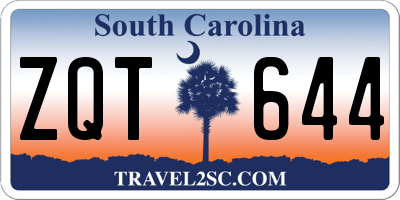 SC license plate ZQT644