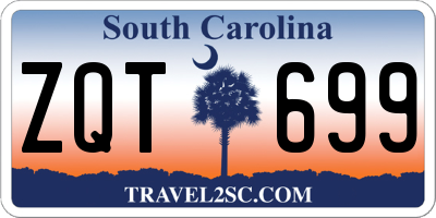 SC license plate ZQT699