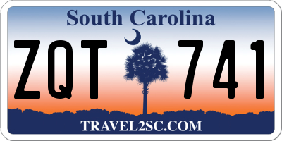 SC license plate ZQT741