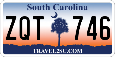 SC license plate ZQT746