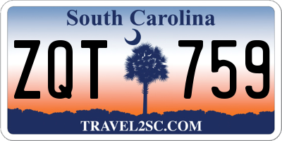 SC license plate ZQT759