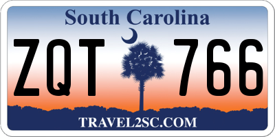 SC license plate ZQT766