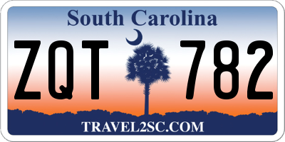 SC license plate ZQT782
