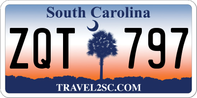 SC license plate ZQT797