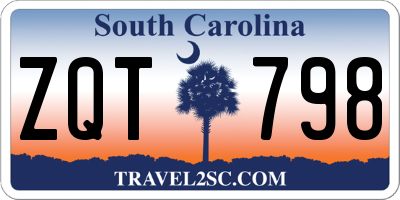 SC license plate ZQT798