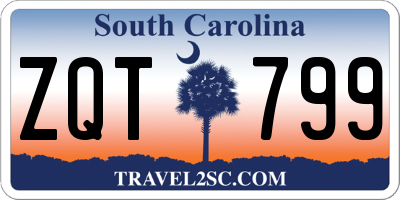 SC license plate ZQT799
